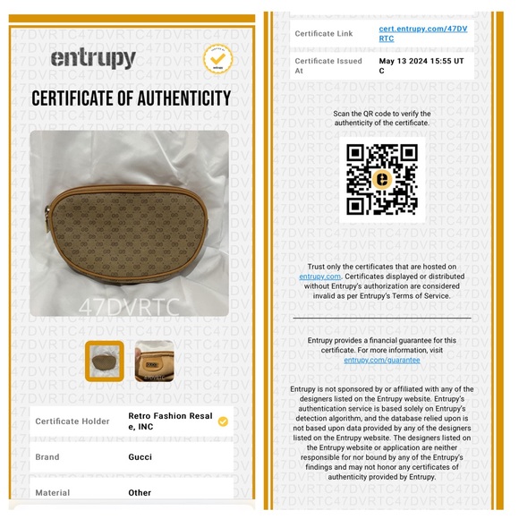 70's GUCCI Beige Canvas Micro Supreme GG Pattern Makeup Pouch Bag Authenticated - Picture 3 of 15